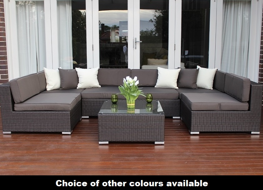 Seven Ways Modular Wicker Lounge Set