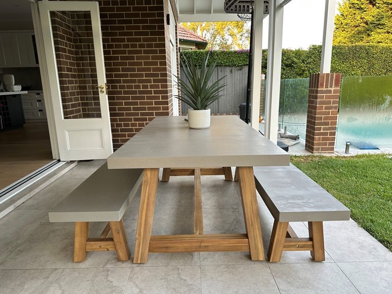 Veltis 240cm 3pc Dining Setting