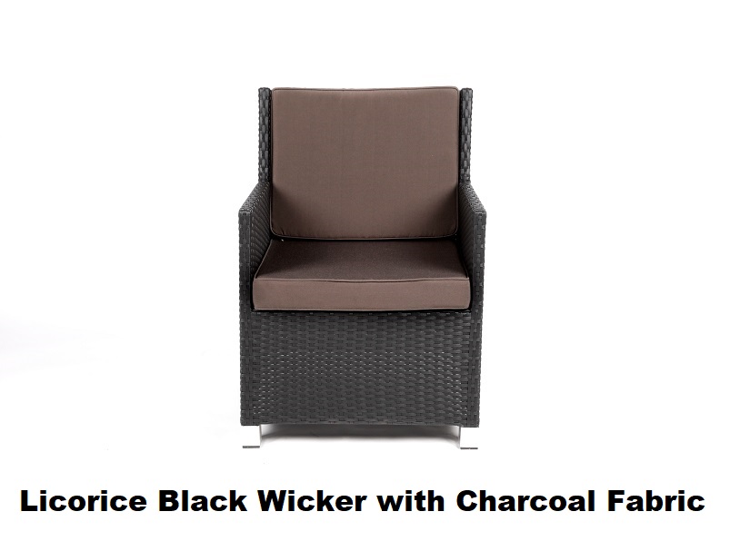 Royale Outdoor Wicker Dining Chairs - Image 9