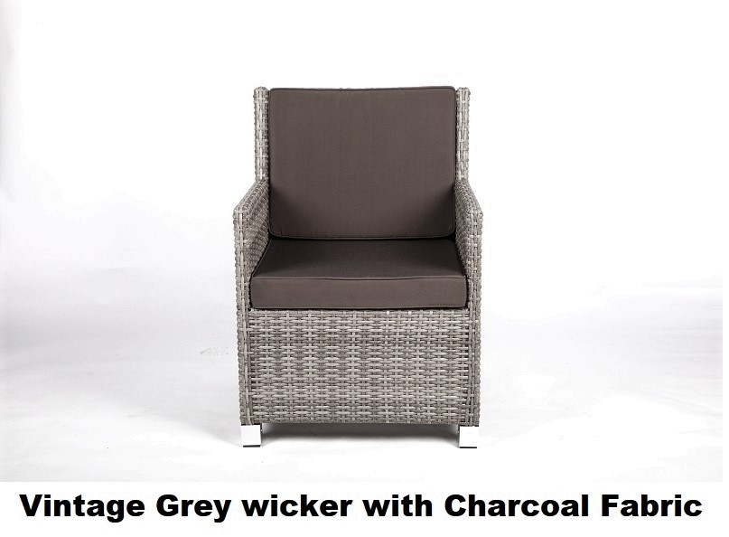 Royale Outdoor Patio Furniture Setting - Vintage Grey - Image 5