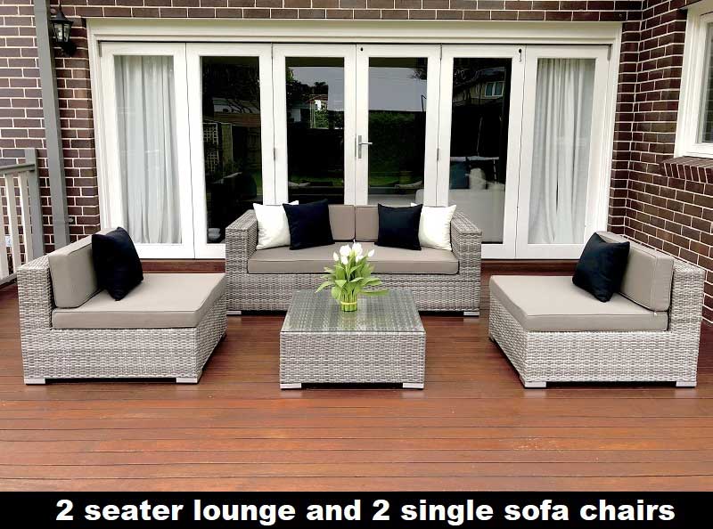 Five Ways Modular Wicker Lounge Set - Image 10