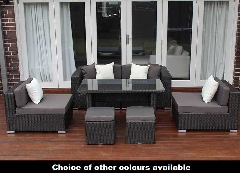 Five Ways Modular Wicker Diner Lounge