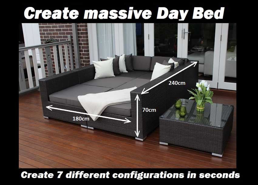 Seven Ways Modular Wicker Diner Lounge - Image 7