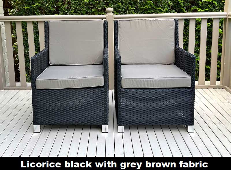 Royale Outdoor Wicker Dining Chairs - Image 3