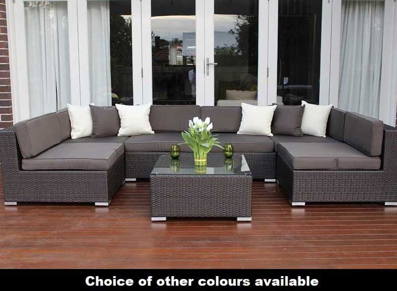 Seven Ways Modular Wicker Lounge Set