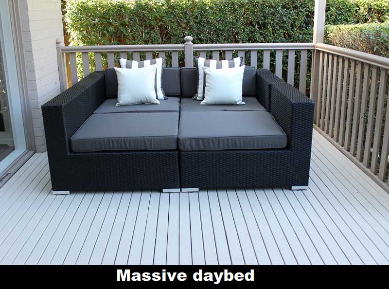 Five Ways Modular Wicker Lounge Set - Image 7