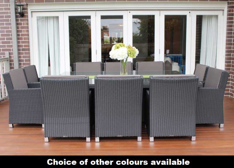 Royale 11pc Outdoor Wicker Dining Set