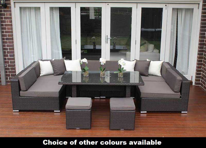 Seven Ways Modular Wicker Diner Lounge