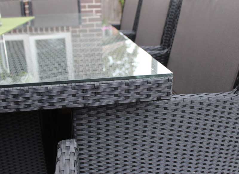 Royale 11pc Outdoor Wicker Dining Set - Image 6