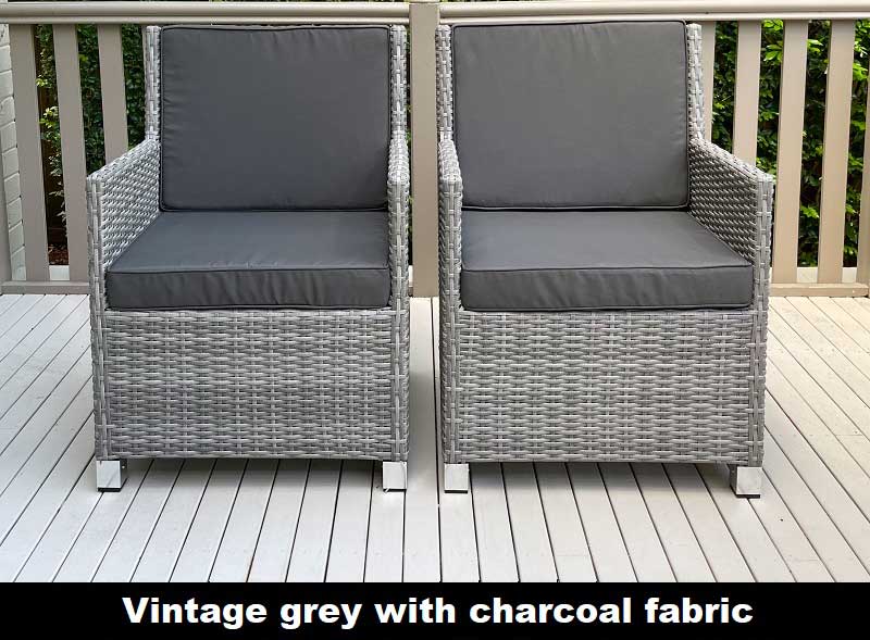 Royale Outdoor Wicker Dining Chairs - Image 4